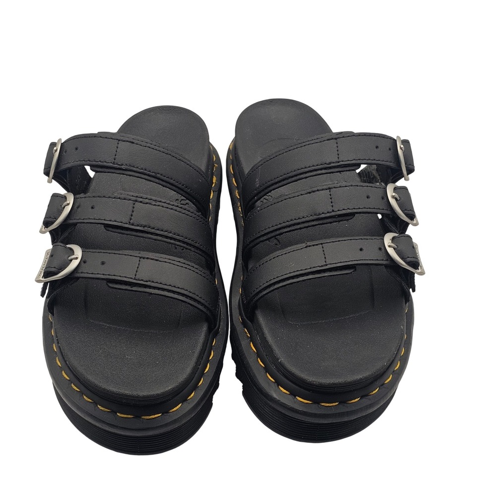 Dr. Martens Blaire Slide Sandals Size 9 Black Platform Goth Grunge Streetwear - Picture 10 of 10